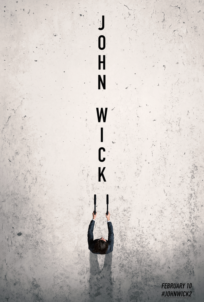 Illustration for article titled Keanu stares down the barrel of a sequel in this exclusive John Wick: Chapter 2 poster